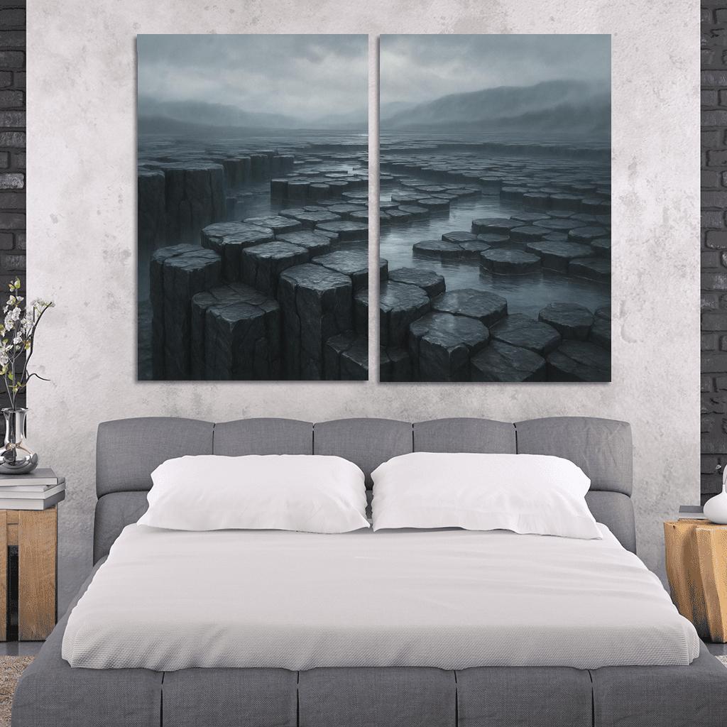 Rain Washed Basalt Plateau After A Summer Storm oil paintings frame