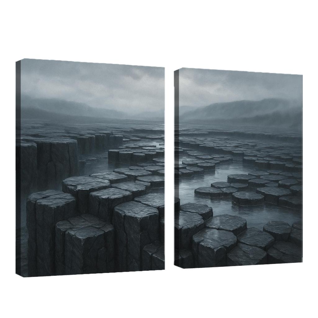 Rain Washed Basalt Plateau After A Summer Storm oil paintings frame