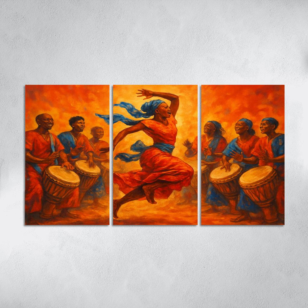 Sabar Pulse The West African Drum Dance Tradition modern paintings frame