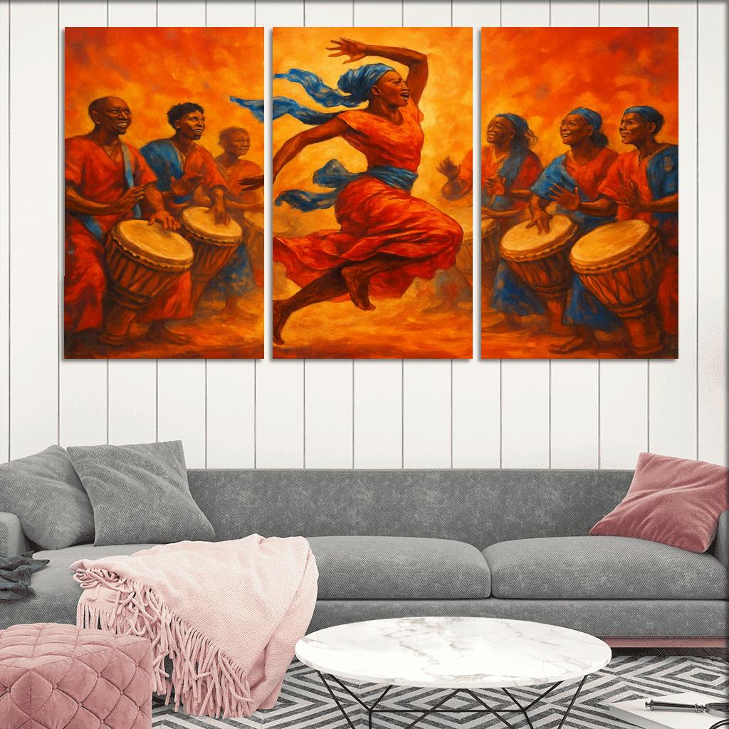 Sabar Pulse The West African Drum Dance Tradition modern paintings frame