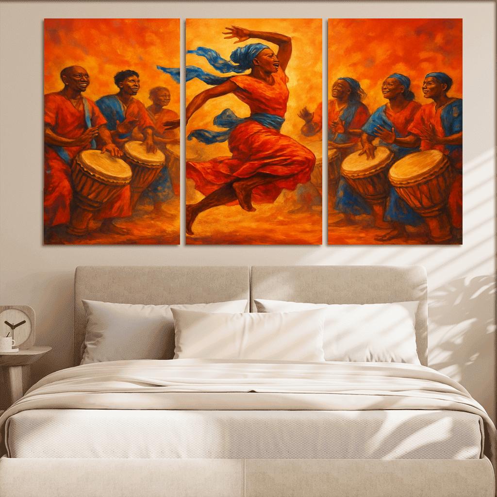 Sabar Pulse The West African Drum Dance Tradition modern paintings frame