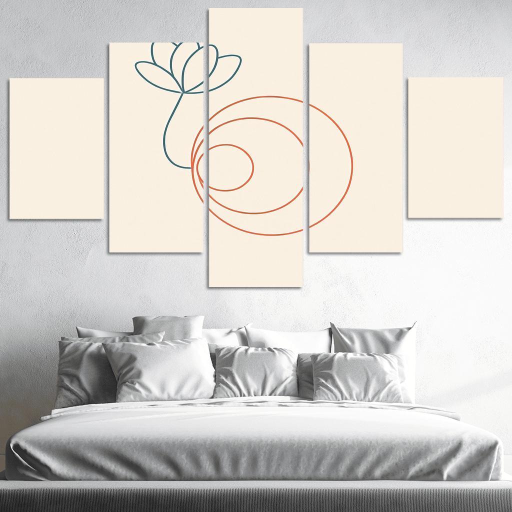 Whisper Of Orbit Lines canvas paintings frame