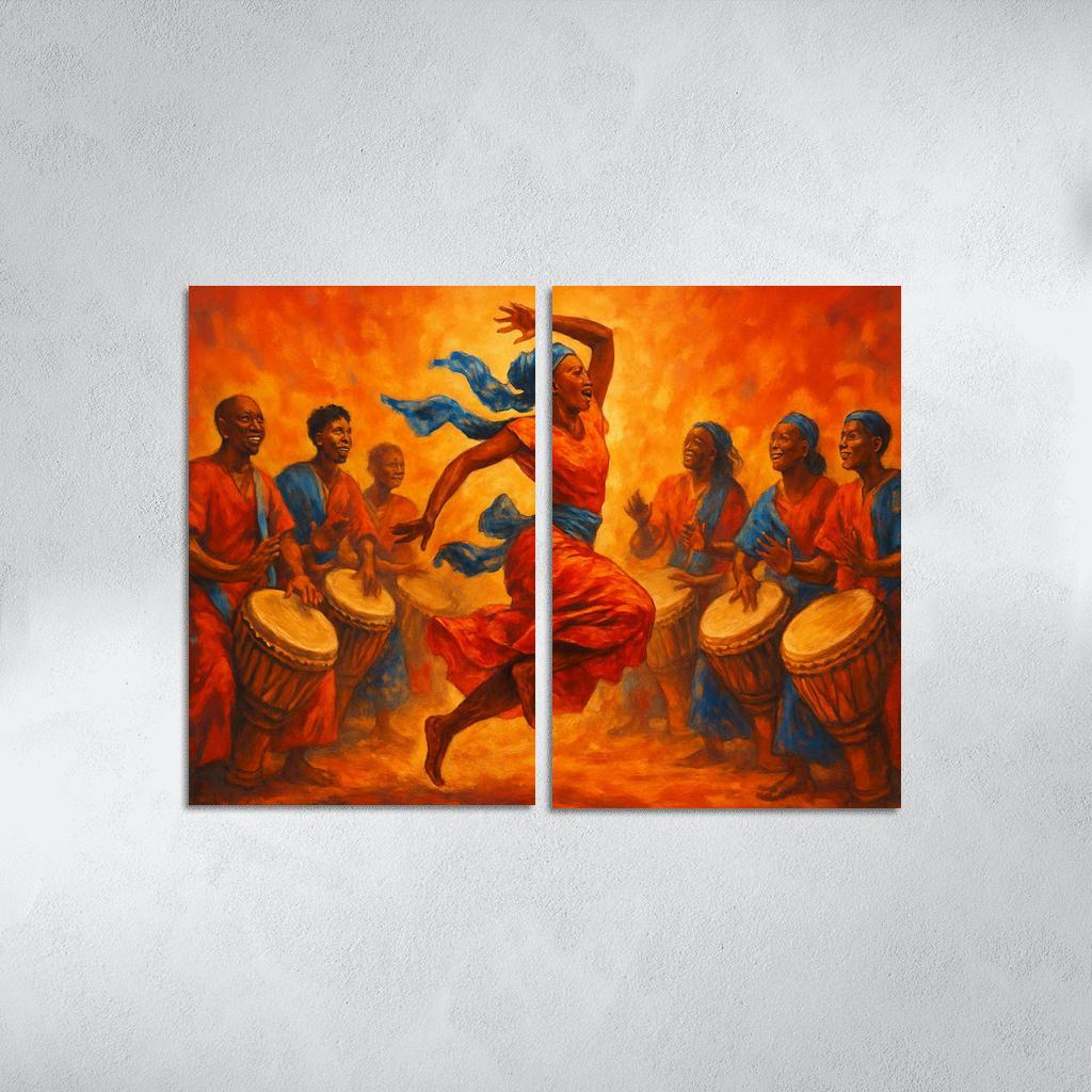 Sabar Pulse The West African Drum Dance Tradition modern paintings frame