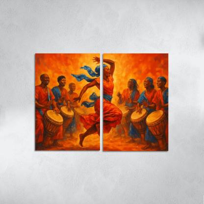 Sabar Pulse The West African Drum Dance Tradition modern paintings frame