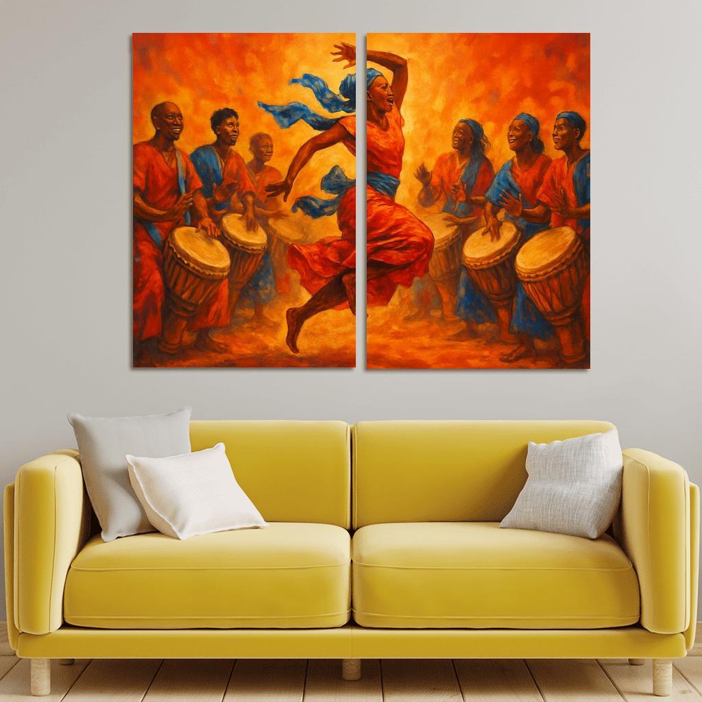 Sabar Pulse The West African Drum Dance Tradition modern paintings frame
