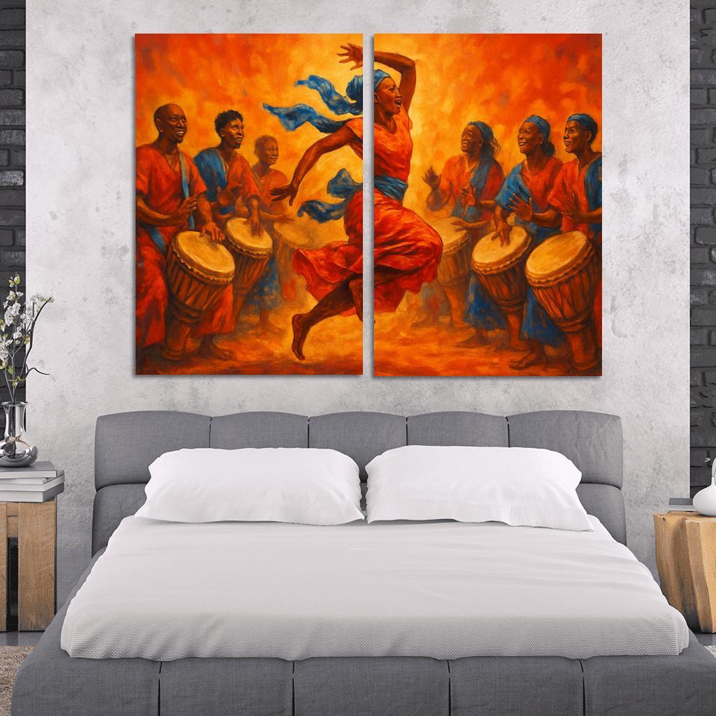 Sabar Pulse The West African Drum Dance Tradition modern paintings frame