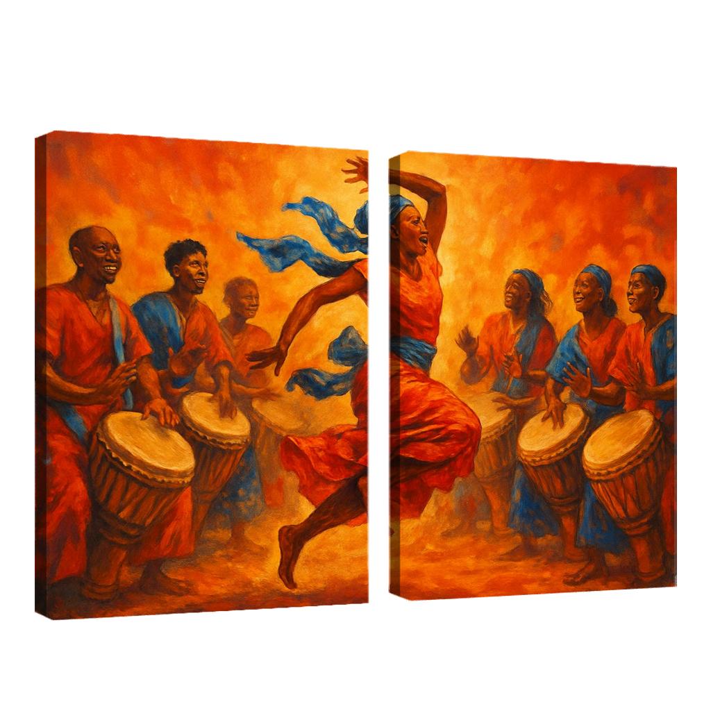 Sabar Pulse The West African Drum Dance Tradition modern paintings frame