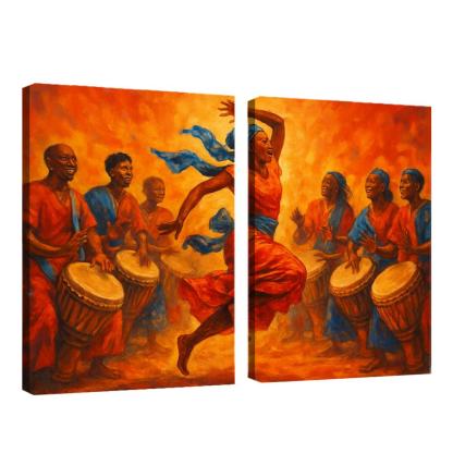 Sabar Pulse The West African Drum Dance Tradition modern paintings frame