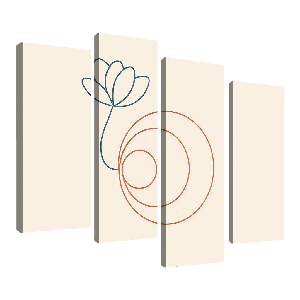 Whisper Of Orbit Lines canvas paintings frame