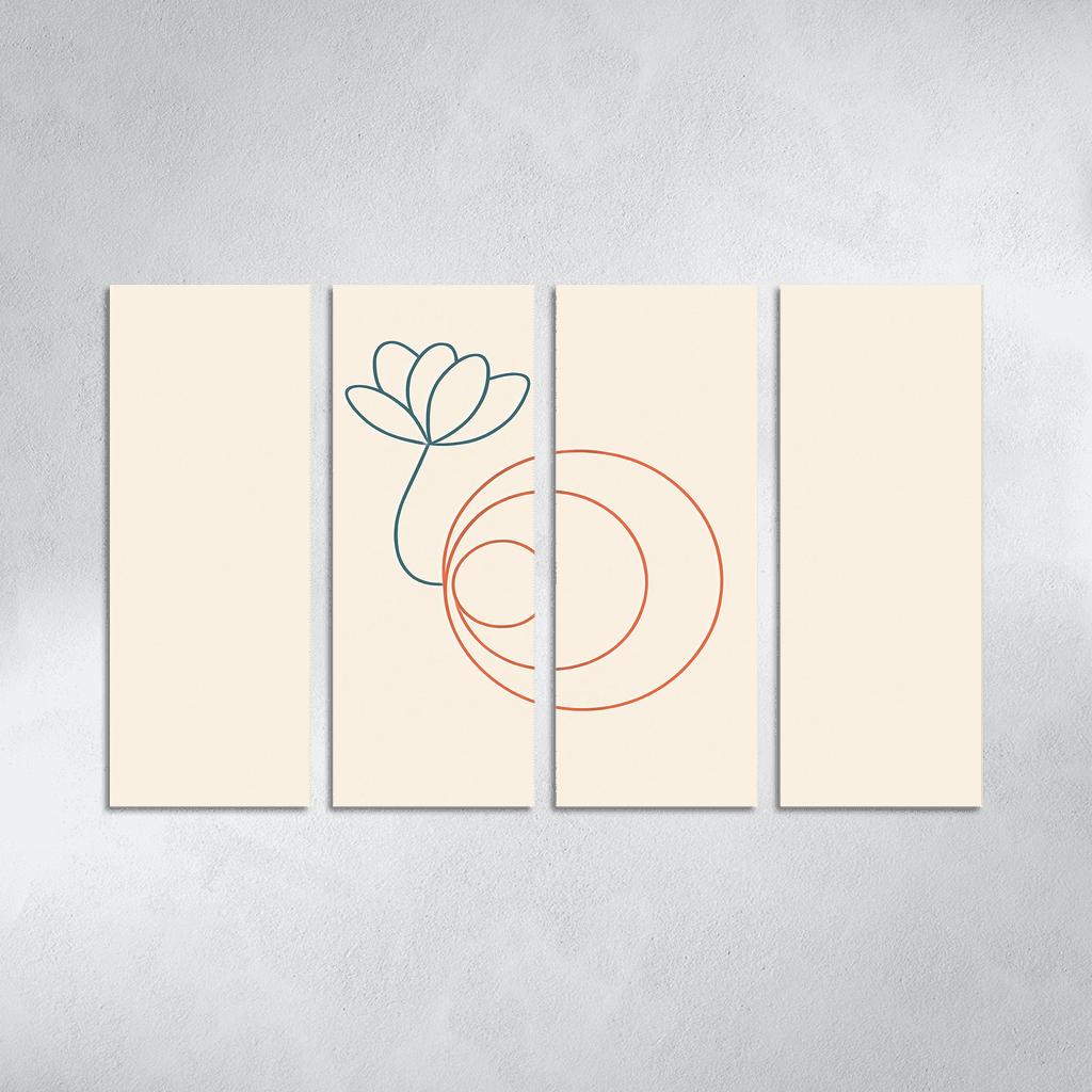 Whisper Of Orbit Lines canvas paintings frame