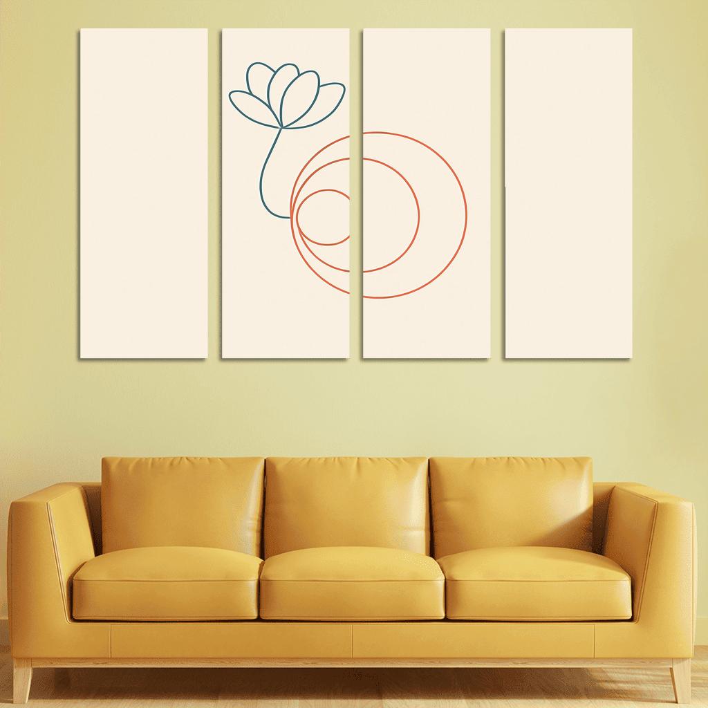 Whisper Of Orbit Lines canvas paintings frame