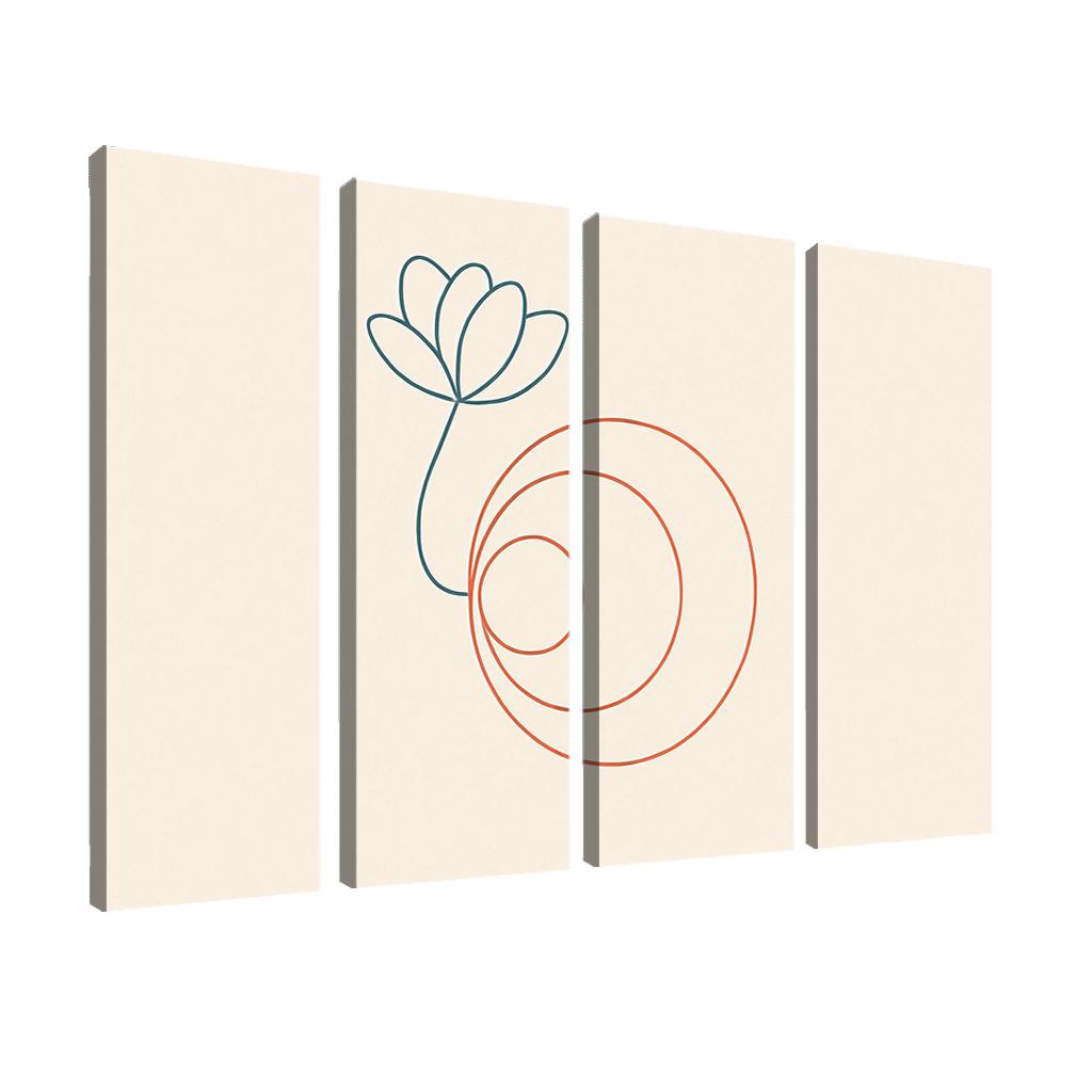 Whisper Of Orbit Lines canvas paintings frame