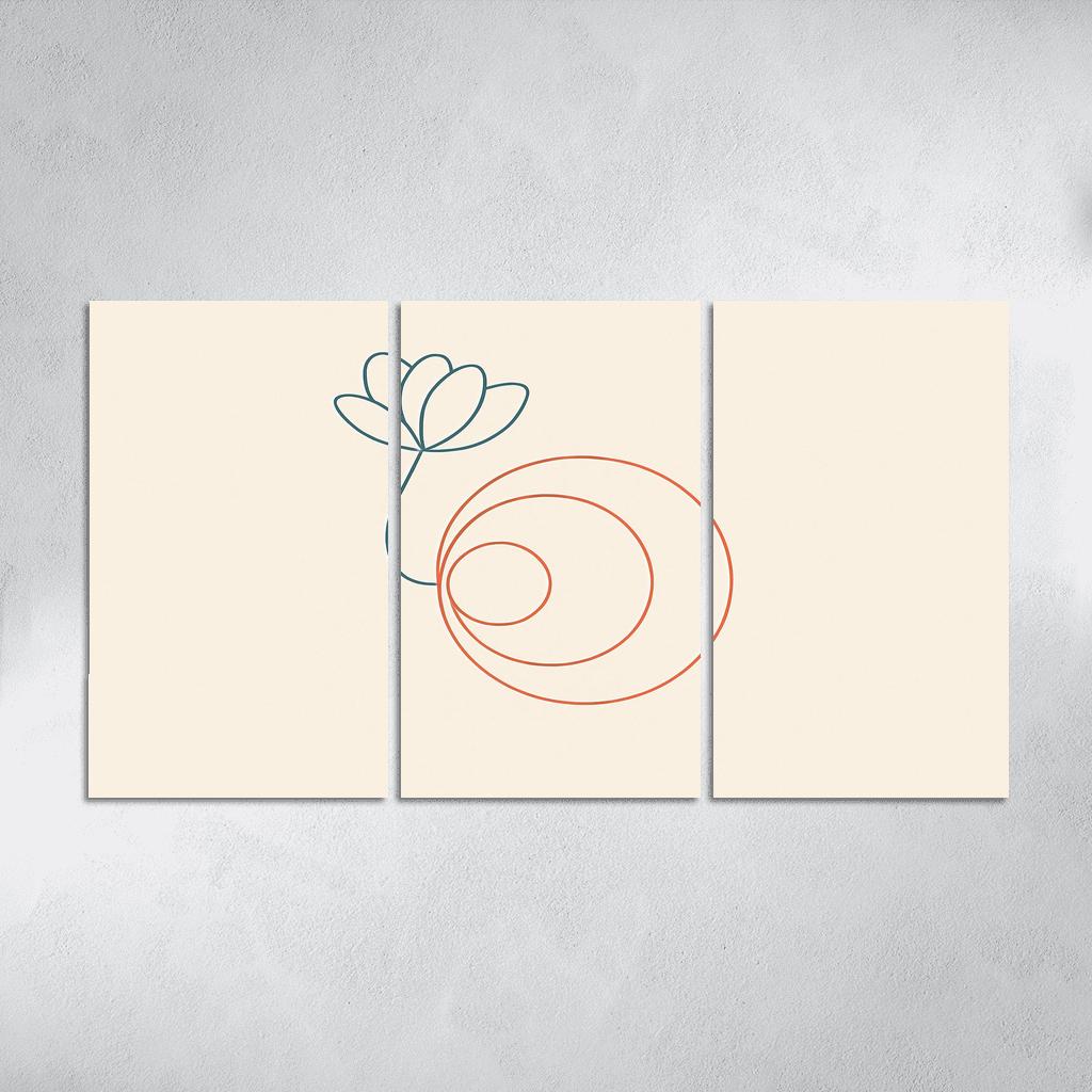 Whisper Of Orbit Lines canvas paintings frame