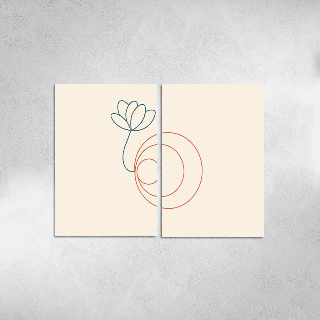 Whisper Of Orbit Lines canvas paintings frame