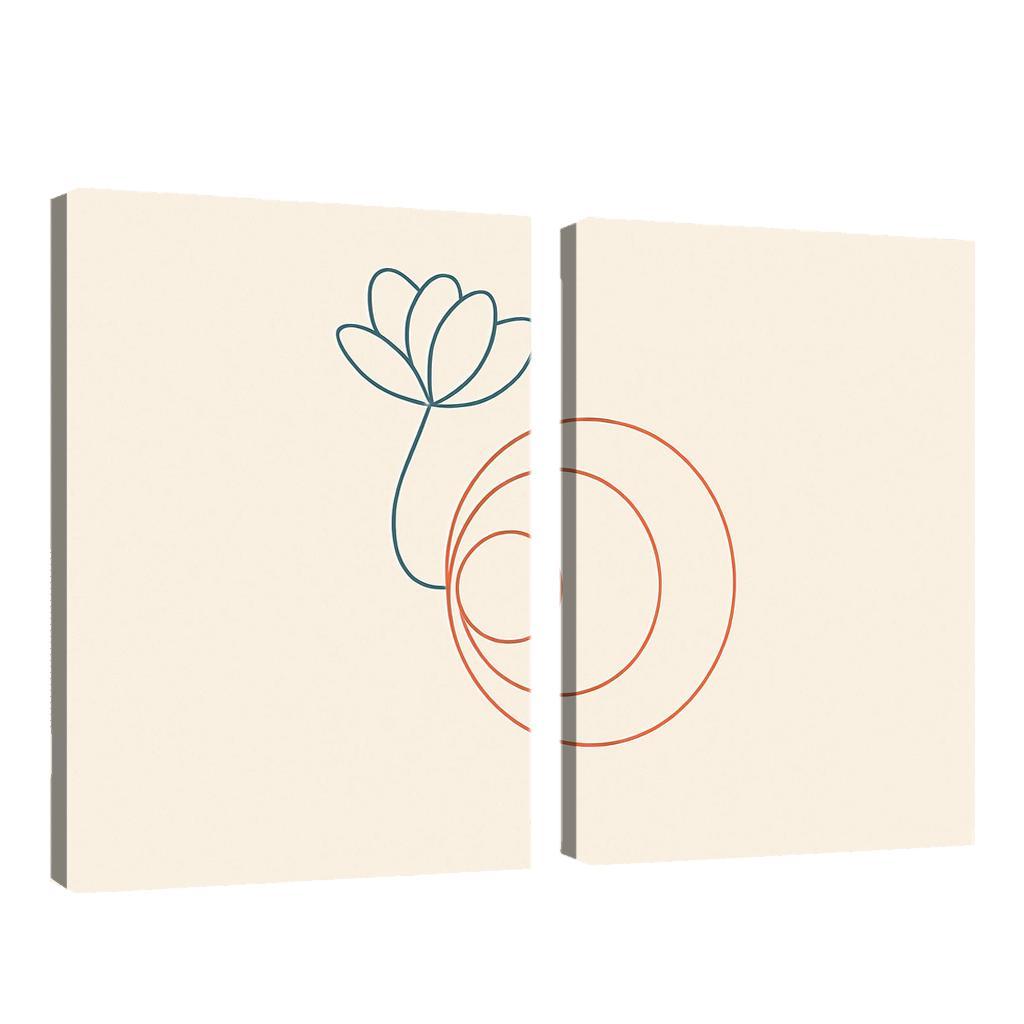 Whisper Of Orbit Lines canvas paintings frame