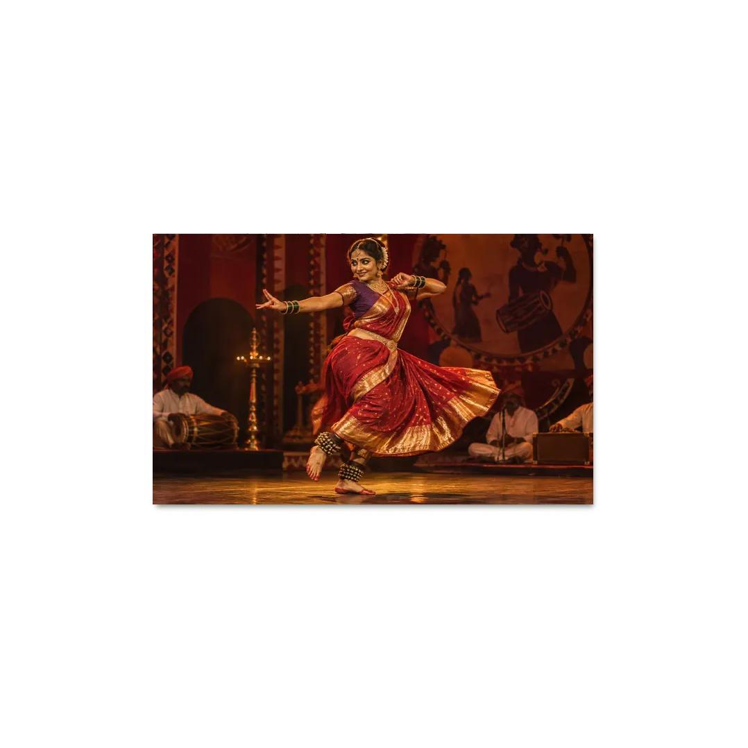 Lavani Grace Rhythms Of Expressive Folk Theatre canvas paintings frame [AI-36ca75ad-664c42a94df8]