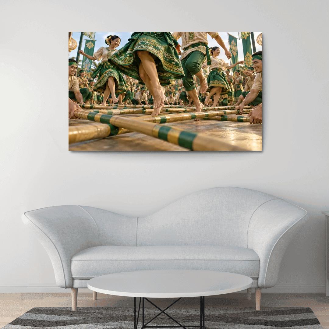Tinikling Bamboo Rhythm Elegance art trends [AI-12659771-5110029d1aeb]