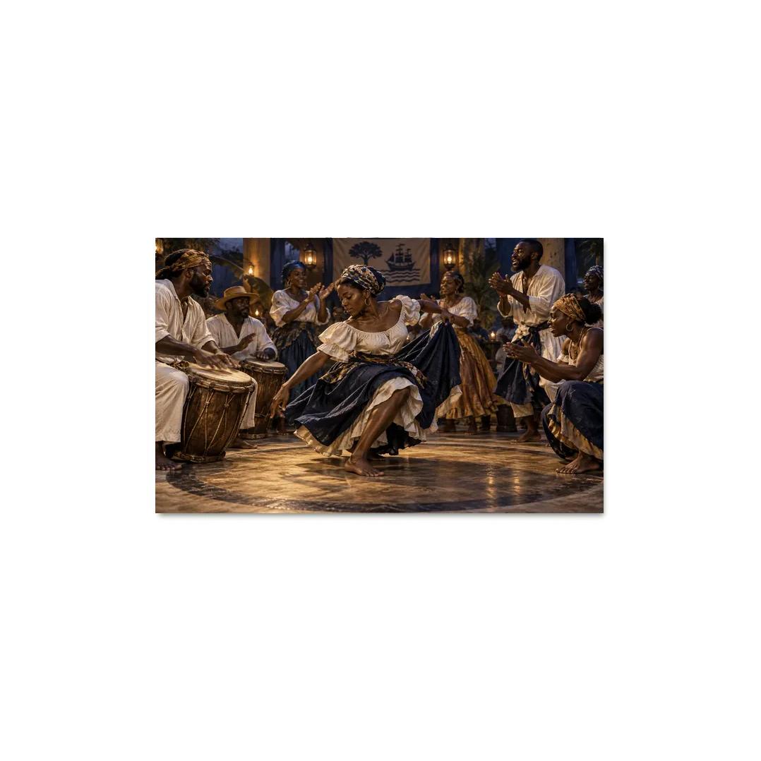 Gwo Ka Pulse The Creole Drum Dance Tradition oil paintings frame [AI-86fff519-d37ee1dec8ad]