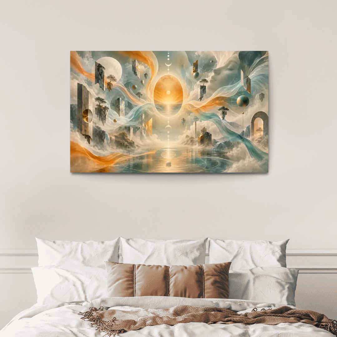 Saffron Dialect Of Inner Weather custom paintings frame [AI-5133bb59-c4e535cb8408]