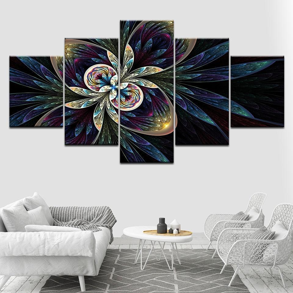 Still Life 5 Piece HD Multi Panel Canvas Wall Art Frame-Original Frame
