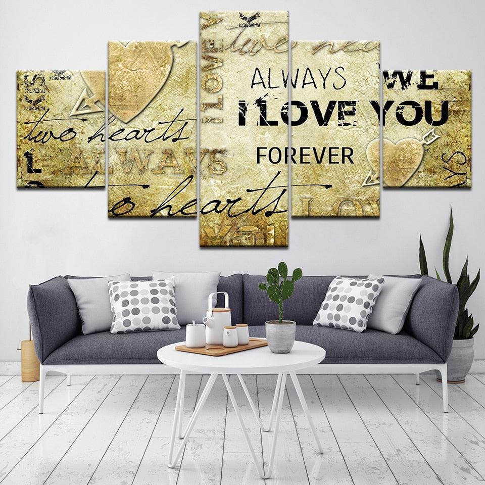 Art 5 Piece HD Multi Panel Canvas Wall Art Frame-Original Frame