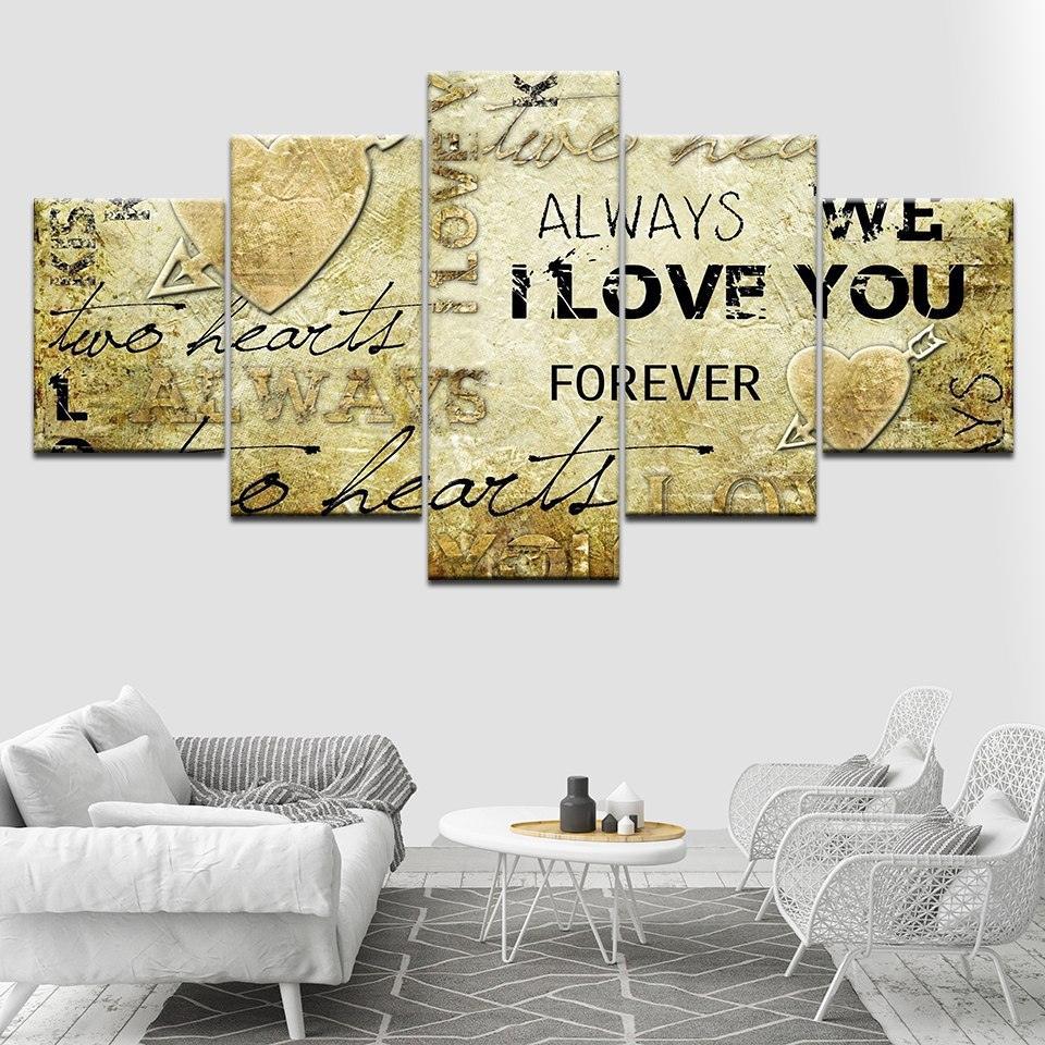 Art 5 Piece HD Multi Panel Canvas Wall Art Frame-Original Frame