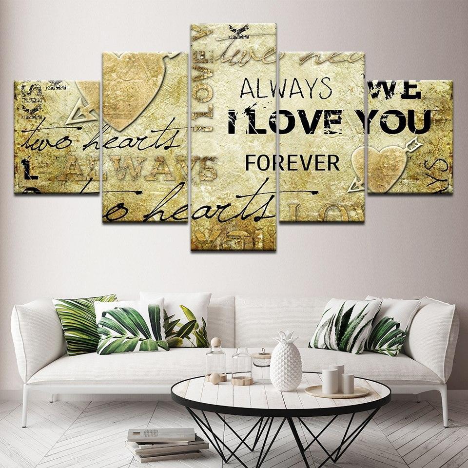 Art 5 Piece HD Multi Panel Canvas Wall Art Frame-Original Frame