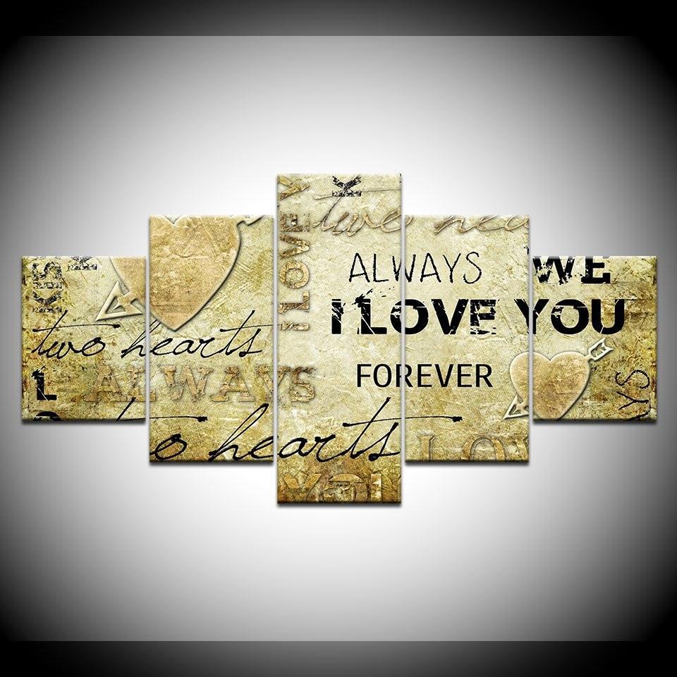 Art 5 Piece HD Multi Panel Canvas Wall Art Frame-Original Frame