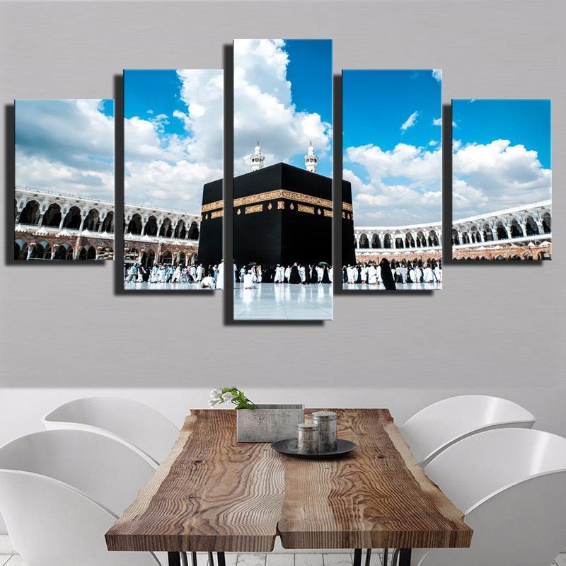 Ground And Sky 5 Piece HD Multi Panel Canvas Wall Art-Original Frame