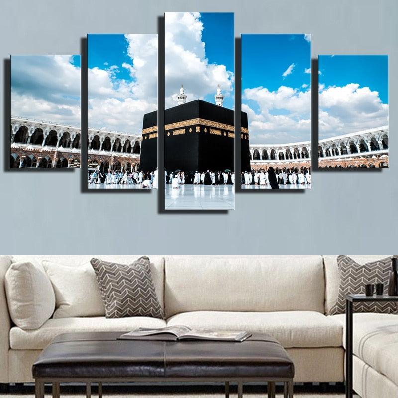 Ground And Sky 5 Piece HD Multi Panel Canvas Wall Art-Original Frame