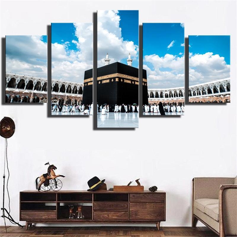 Ground And Sky 5 Piece HD Multi Panel Canvas Wall Art-Original Frame