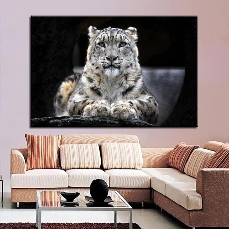 Leopard 1 Piece HD Multi Panel Canvas Wall Art Frame-Original Frame