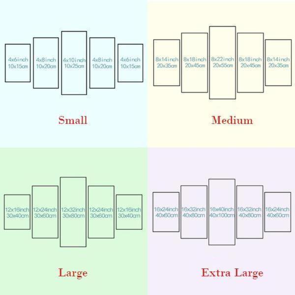 La La Land 5 Piece HD Multi Panel Canvas Wall Art Frame-Original Frame