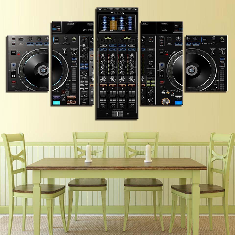 Music Tool 5 Piece HD Multi Panel Canvas Wall Art Frame-Original Frame