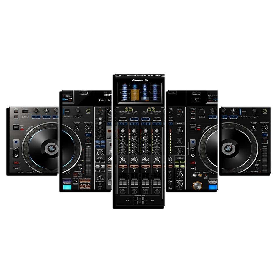 Music Tool 5 Piece HD Multi Panel Canvas Wall Art Frame-Original Frame