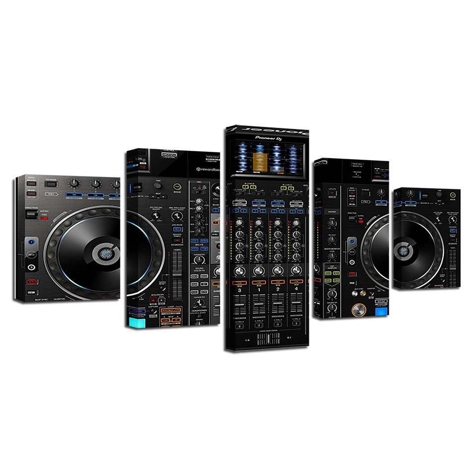 Music Tool 5 Piece HD Multi Panel Canvas Wall Art Frame-Original Frame