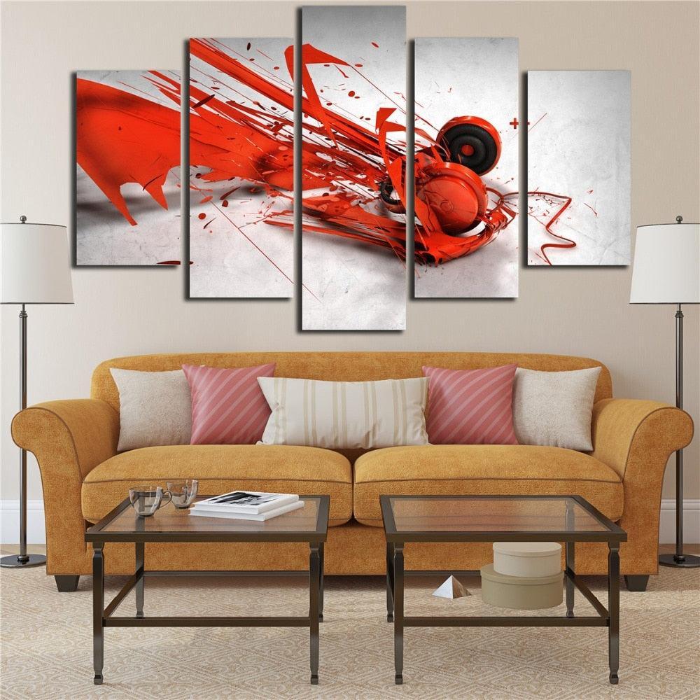 Energetic Splash Canvas Collection Wall Art Frame-Original Frame