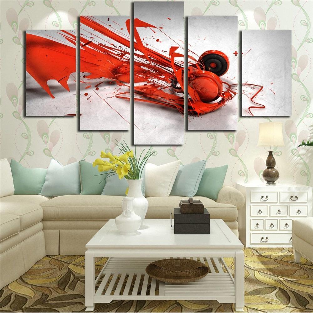 Energetic Splash Canvas Collection Wall Art Frame-Original Frame