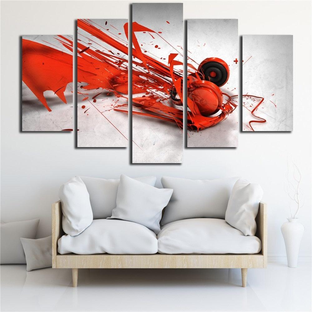 Energetic Splash Canvas Collection Wall Art Frame-Original Frame