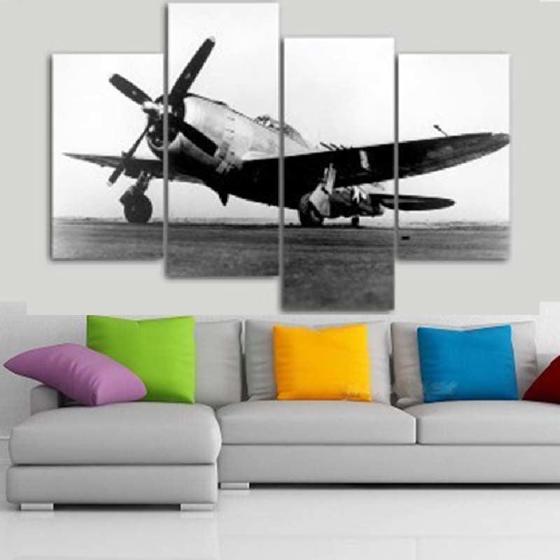 Ancient Flight 4 Piece HD Multi Panel Canvas Wall Art Frame-Original Frame
