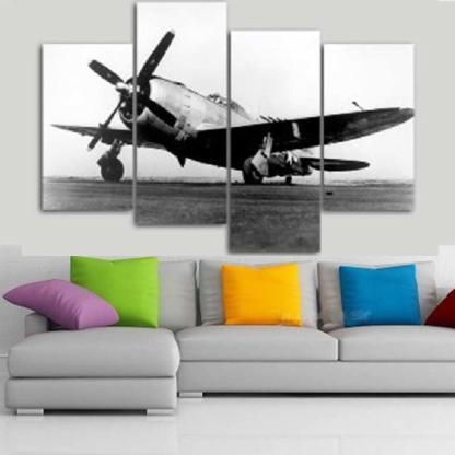 Ancient Flight 4 Piece HD Multi Panel Canvas Wall Art Frame-Original Frame