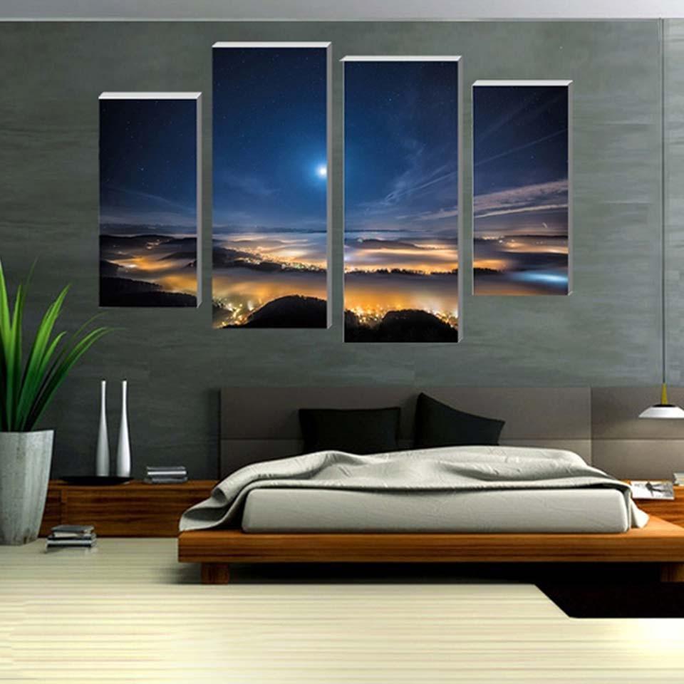 Colosseum 4 Piece HD Multi Panel Canvas Wall Art Frame-Original Frame