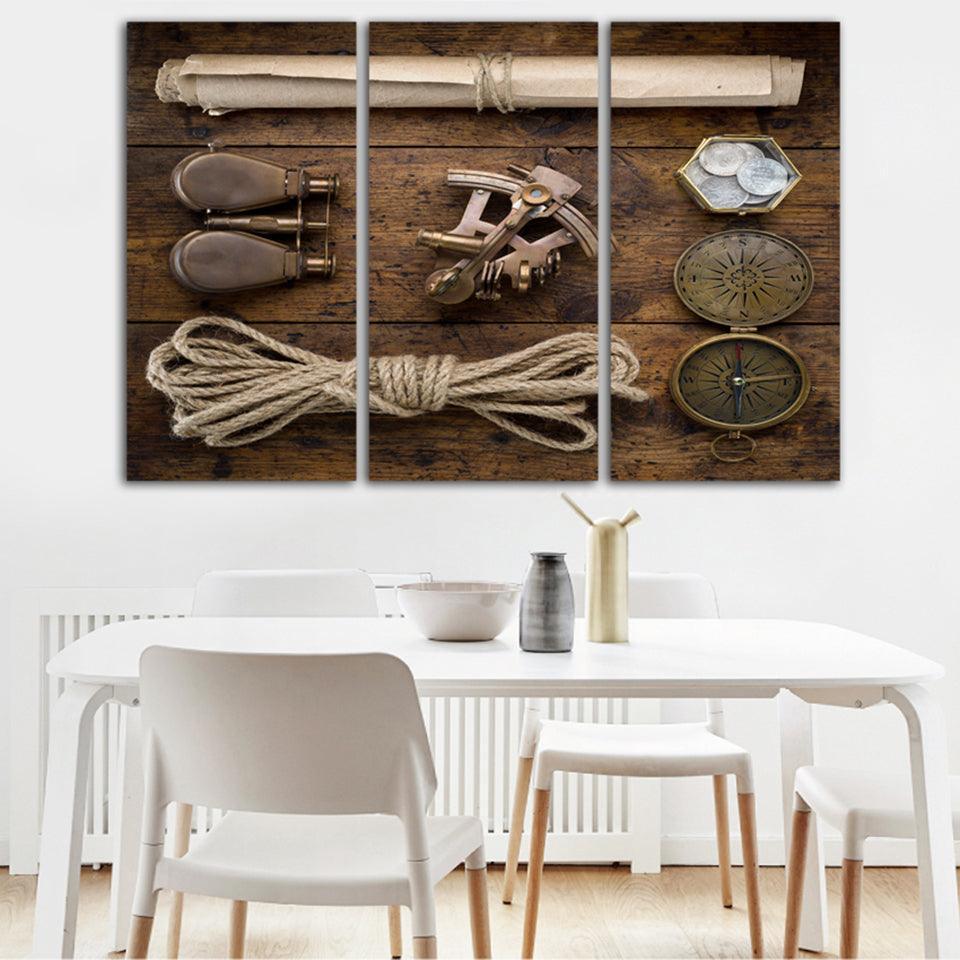 Outdoor Life 3 Piece HD Multi Panel Canvas Wall Art Frame-Original Frame