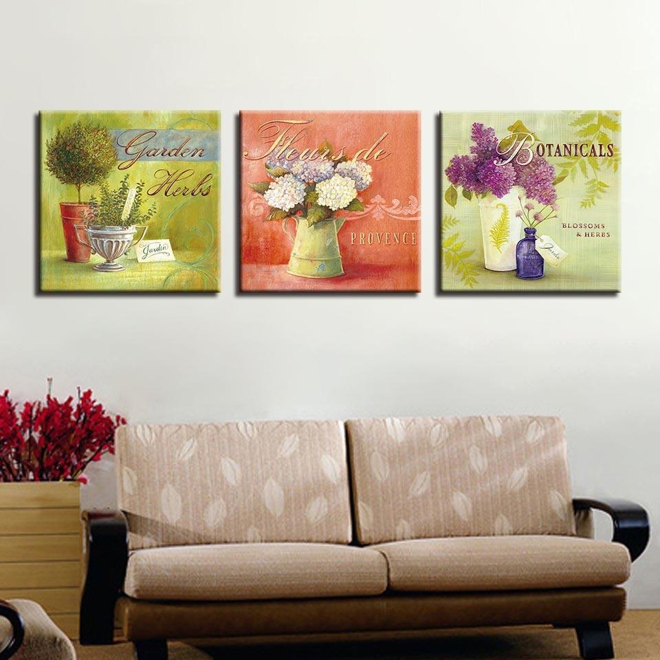 Beautiful Flowers 3 Piece HD Multi Panel Canvas Wall Art Frame-Original Frame