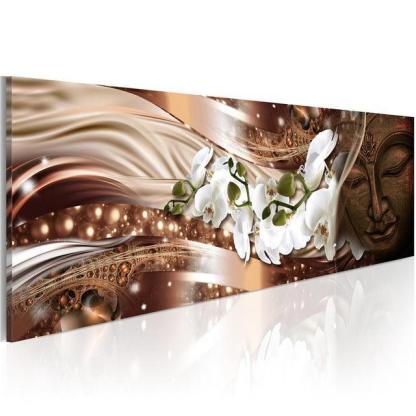 White Orchid 1 Piece HD Multi Panel Canvas Wall Art Frame-Original Frame
