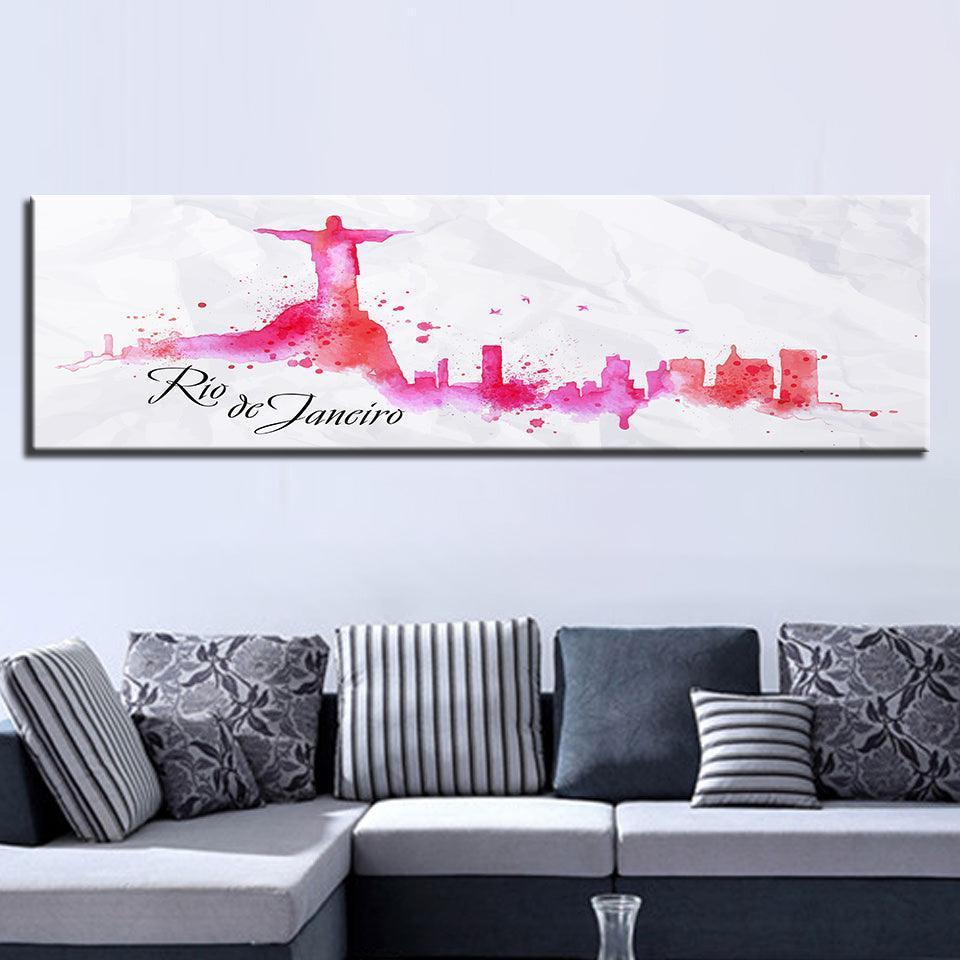 Rio De Janeiro 1 Piece HD Multi Panel Canvas Wall Art Frame-Original Frame
