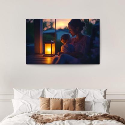 Her Gentle Whisper A Mothers Voice Canvas Paintings Frame