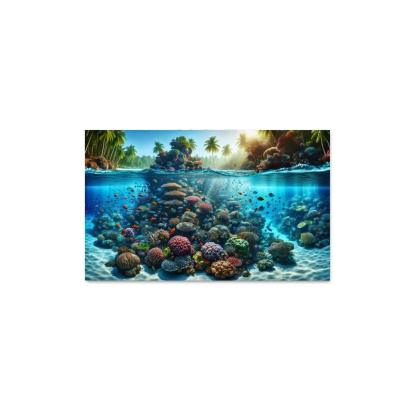 Coral Reef Escape An Underwater Wonderland Canvas Paintings Frame