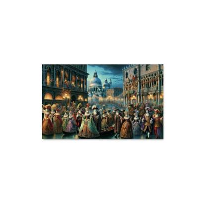 Carnival Of Venice Canvas Paintings Frame