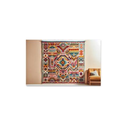 Bespoke Kilim Area Rug 1 Piece HD Canvas Wall Art-Original Frame